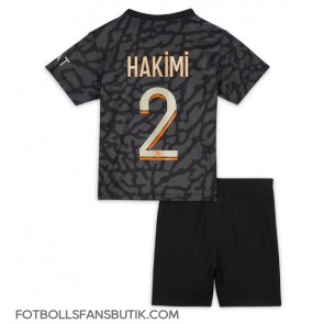 Paris Saint-Germain Achraf Hakimi #2 Replika Tredje Tröja Barn 2023-24 Kortärmad (+ Korta byxor)